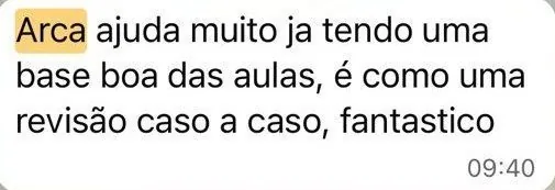 Depoimento de médico sobre a A.R.C.A